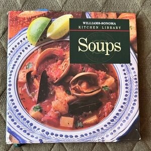 Williams Sonoma Soups Cookbook with Red and Green Accents